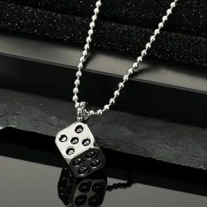 New Skull Dice Pendant and Chain